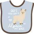 thumbnail image 3 of Inktastic Gigi's You Say Alpaca My Bags Boys or Girls Baby Bib, 3 of 4