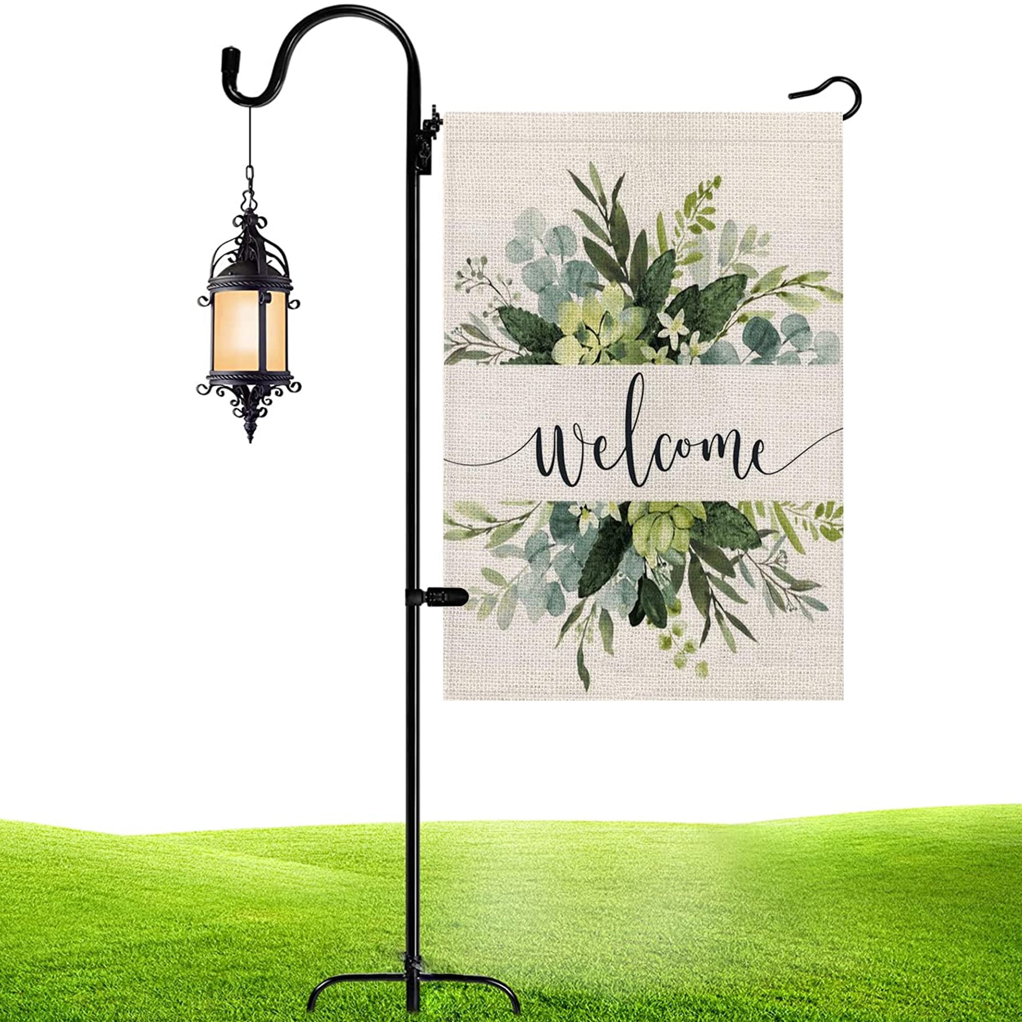 Elbourn Garden Flag Holder Stand Spring Floral Garden Flag 12×