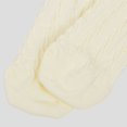thumbnail image 4 of Women's Crew Socks Classic Cable-Knit Cotton for Casual Stability and Comfort 2 Pairs - Cream White, 4 of 6