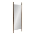 thumbnail image 1 of Kate and Laurel Findlay Transitional Wood Wall Leaner Mirror, 21x67, Walnut Brown, Mid Century Modern Style Full Length Mirror, 1 of 8