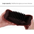 thumbnail image 4 of Cartera Minnieouse para hombre de cuero vintage con cremallera color café, 4 of 6