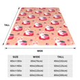 thumbnail image 3 of Vsdgher Bunny And Strawberry Ultra-Soft Micro flannel Blanket Throw Blankets for Couch Sofa, Bed (4 sizes)-60"x50", 3 of 7