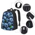 thumbnail image 3 of Balery Fresh Blueberries Backpack for Men and Women - Durable 600D Oxford Cloth -Large Capacity, Water-Resistant School, Travel, and Hiking Bag, 3 of 7