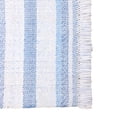 thumbnail image 2 of HomeRoots 533584 5 x 7 ft. Blue Striped Handmade Stain Resistant Non Skid Indoor & Outdoor Rectangle Area Rug, 2 of 5