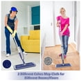 thumbnail image 3 of Wet Dust Mops for Hardwood Floor Cleaning - MEXERRIS Microfiber Spray Mops with 4X Reusable Washable Pads 2X Bottles Wood Floor Mops with Spray Home Commercial Use for Hardwood Laminate Tiles Floors, 3 of 3