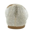 thumbnail image 3 of INC Womens Juney Rhinestone Square Toe Ballet Flats, 3 of 3