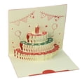 thumbnail image 2 of Dserhfy 3D Birthday Card Pop-Up Greeting Card with Musical Lights Happy Birthday Card with Cake for Women Men Kids Friends, 2 of 8