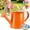Orange, variant on White Watering Can Metal - 1 L for Outdoor Indoor Plants, Lawn & Garden Irrigation Tool