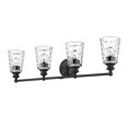 thumbnail image 1 of homeroots lighting 398677 Mae 4-Light Matte Black Vanity, 1 of 1
