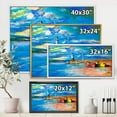 thumbnail image 4 of Designart 'Lighthouse By The Shore In Evening Glow ' Nautical & Coastal Framed Canvas Wall Art Print, 4 of 5