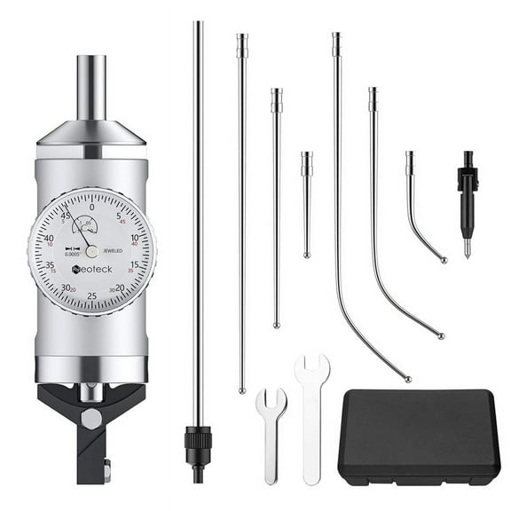 Coaxial Centering Indicator 0-0.15In/0.0005In Digital Indicator Set Co-Ax Indicator for Milling Machine Center Test Dial