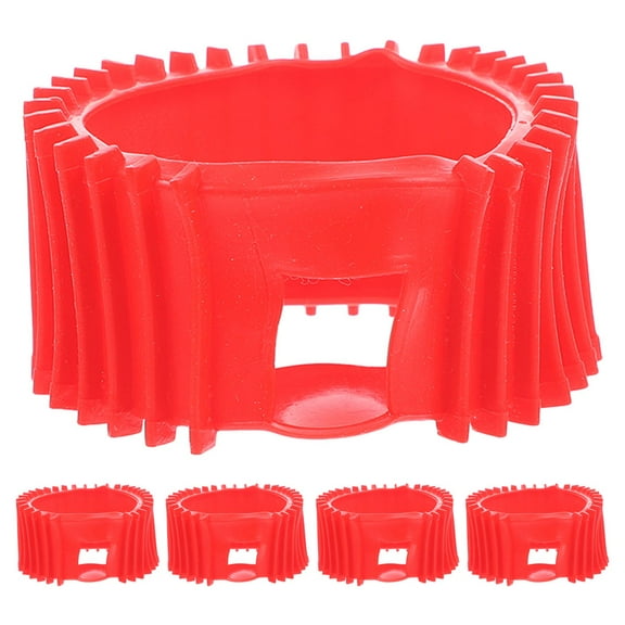 RENACLIPY Acetylene Gauge Sleeve Red Silicone Pressure Gauge Protector for Home 5Pcs