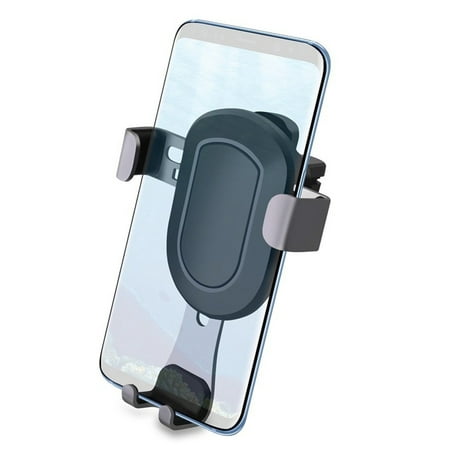 Car AC Air Vent Mount One Hand Gravity Auto Lock Phone Holder Cradle Lightweight [Black] Compatible With Alcatel Onyx - LG V50 ThinQ 5G, G8 ThinQ - Motorola Moto G7 Power Play - Nokia 3.1