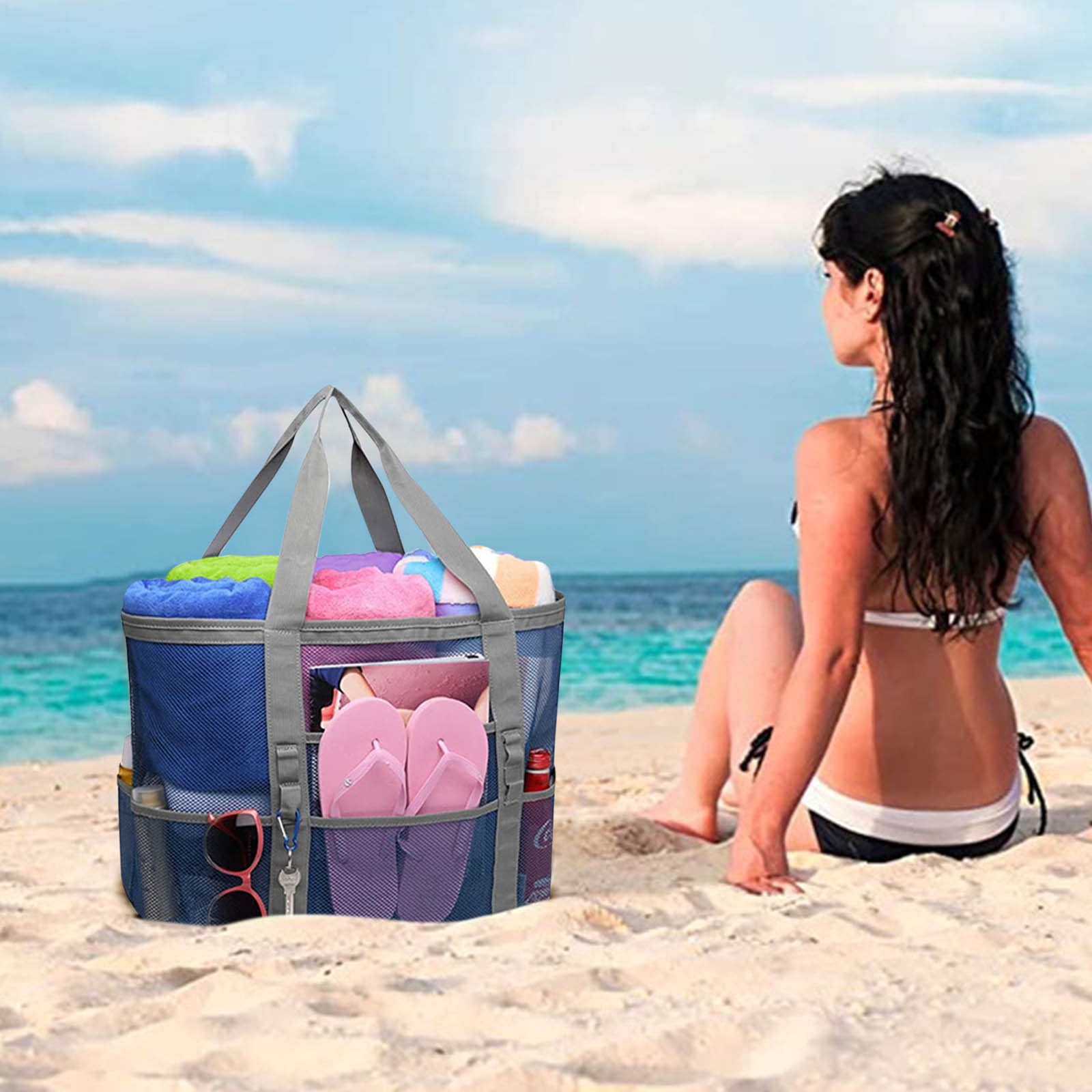 Large Beach Bag,Travel Bags for Men Swimming Beach Bag Swimsuit