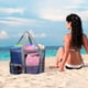 thumbnail image 3 of Beach Bag Mesh Storage Swimsuit Handbag 9 Pockets Large Travel Sports Foldable Portable Water Resistant for Beach Vacation, Swimsuit Beach Bag Mesh Storage 9 Pockets Large Travel Sports, 3 of 9
