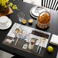 thumbnail image 3 of Texas Stars Vintage Placemats Set of 8, Bless OurHome Pots Country Wooden Plank Placemats for Dining Table, Place Mats for Kitchen Tabletop, Waterproof Wipeable Dining Table Mats Set, 3 of 9