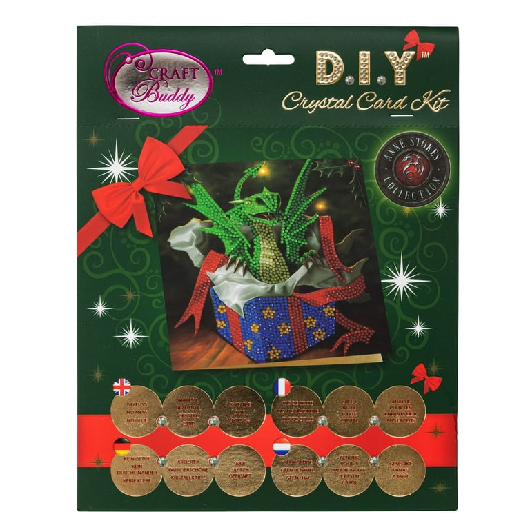 Craft Buddy Traditional Christmas Crystal Art Card-Making Kit