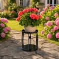 Cadancy Metal Plants Stand Flower Pot Holder Indoor Outdoor Display ...