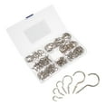 thumbnail image 4 of MUSEYA 150Pcs Metal Screw Hooks Hanging Nickel Plating for Indoor Use Towel, 4 of 8