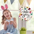 thumbnail image 5 of Spring Summer Wreath, Lemon Summer Spring Decorations Outside Holiday Eucalyptus Wreath for Front Door Leaves Festival Wall Window Farmhouse Bee Hydrangea Hello Sign, 5 of 8