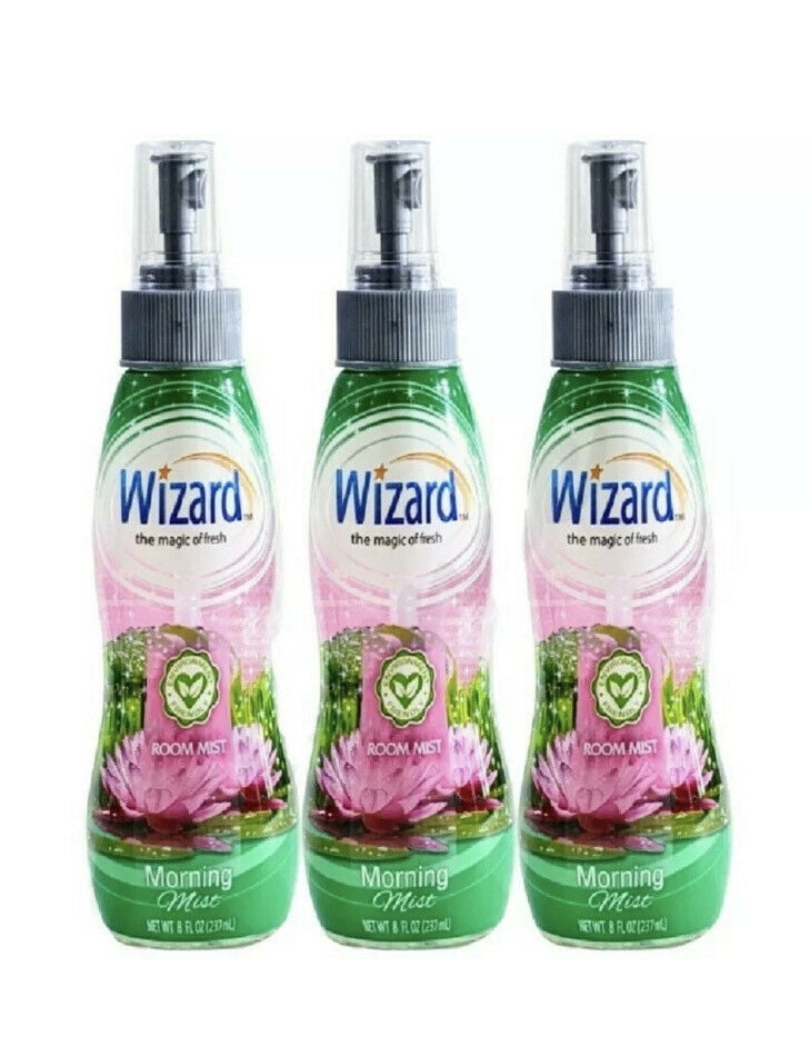 3 Wizard Room Mist Air Freshener Spray Morning Mist Scent Each 8 oz