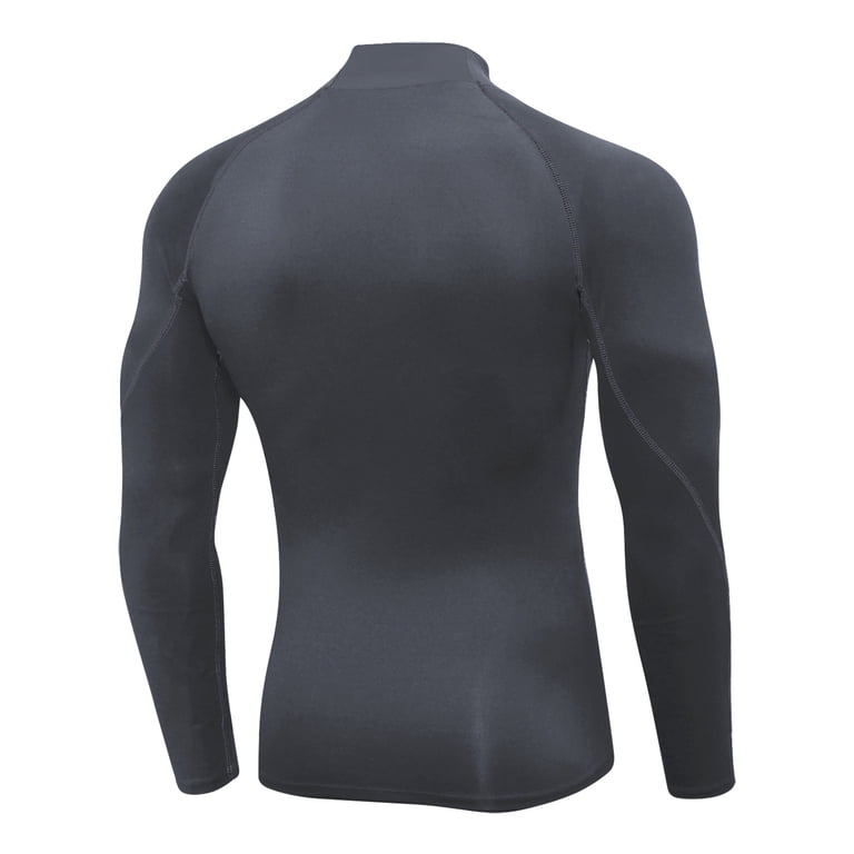Men's Camo Compression Long Sleeve Shirt – Workout, Running, & Base Layer Top In Lightning Blue (Size XL)