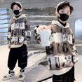 thumbnail image 4 of Sudaderas para niños 2024 Sudadera con capucha Otoño Hip Hop Chaquetas casuales de manga larga Ropa para niños Tops sueltos para adolescentes 8 10 12 14 años, 4 of 4