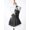Black&White, variant on YONGHS Kids Girls Ice Skating Dress Rhinestone Patchwork Ballet Gymnastics Dancewear 6-16