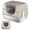 Beige/Steel, variant on Enclosed Cat Litter Box with Scoop, Side Entry Cat Litterbox for Kitty & Multi-Cat, Anti-Leakage, Non-Sticky (Gray)