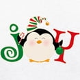 thumbnail image 3 of CafePress - Christmas Penguin Joy 2 Ringer T - 100% Cotton Ringed T-Shirt, 3 of 4