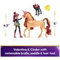 thumbnail image 3 of Unicorn Academy, Valentina & Cinder with 2 Riding Accessories, Collectible Toys for Girls Ages 4+, 3 of 9