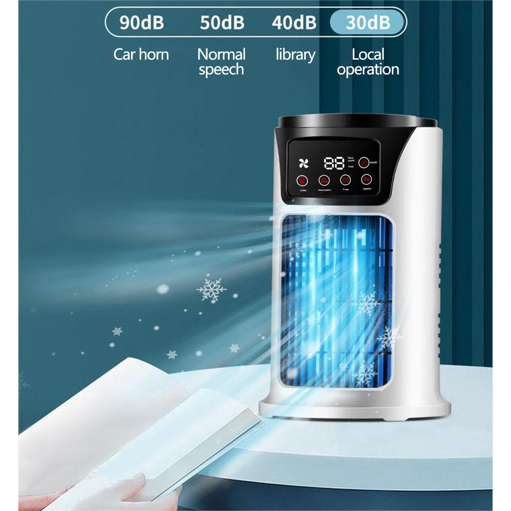 Fnyoxu Portable Air Conditioner, Personal Evaporative Air Cooler with 5 Wind Speeds, Touch Screen Mini AC Unit Fan for Room, Desk, Tent, Bedroom, Car, RV, and Camping