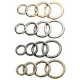 thumbnail image 3 of 1pc 19/25/32/38mm Plated Gate Round Push Trigger Spring O-Ring Buckles Snap Clasp Clip Carabiner Purses Handbags Bag Belt Buckle SILVER 38MM, 3 of 8