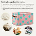 thumbnail image 6 of Coolnut Romantic Love Storage Bins Foldable Canvas Fabric Storage Basket with Handles for Organizing, Large Storage Baskets for Shelves Closet Decor Gifts, 6 of 7