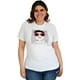 thumbnail image 1 of Playera Roman Fashion /Tallas Extras, 9001-48 C EST LA VIE (Blanco) blanco 40 Roman Fashion PL-ER-9001-48-BLANCO, 1 of 6