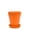Orange, variant on Mintra Garden - 15cm Round Garden Pots 4pk - (15cm Diameter - 5.9inW x 5.5inH)