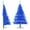 Blue, variant on vidaXL Christmas Tree Decoration Artificial Half-Circle Tree with Stand PVC