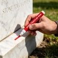 thumbnail image 5 of Tombstone Marker Pen Quick Dry, Oil Based Paint Pens for Tombstone Repair, Waterproof Paint Pens for Stone Tombstone Repair (Red), 5 of 6