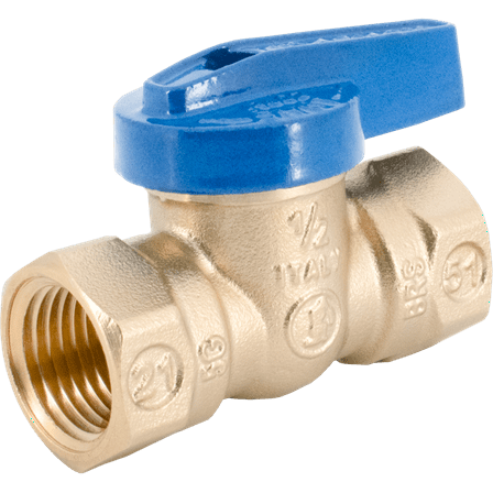 Legend Valve 1/2" T-3000 One-Piece Gas Ball Valve in Forged Brass - 102-103