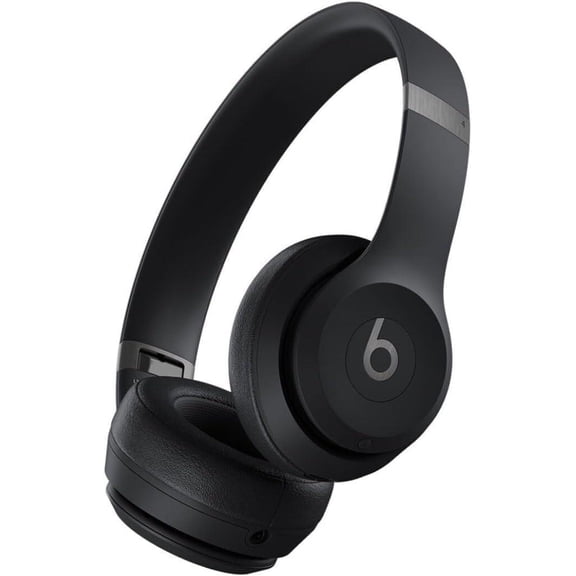 Restored Beats Solo 4 On-Ear Headphones, Personalized Spatial Audio, Custom Acoustic Architecture, Black