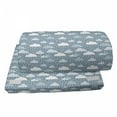 thumbnail image 4 of Rain Foot Rest, Concept Repetitive Pattern Overlapping Clouds and Rainfalls, Non-Slip Backing Adjustable Ergonomic Memory Foam Leg Support for Office, Pale Blue Blue Grey, by Ambesonne, 4 of 5