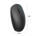 thumbnail image 3 of HAOAN2.4G Wireless Bluetooth Mouse  Silent USB Receiver Mouse for Laptop  PC  Office & Business  10M Range  3 Buttons  1000 DPI  Plug & Play Pink, 3 of 7