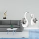 thumbnail image 2 of Figura de escritorio,Escultura de nota musical para escritorio,oficina,decoración del hogar,estatua de cisne,Figuras de cisne de cerámica modernas,Escultura de animales Decoración centro de, 2 of 8