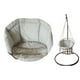 thumbnail image 4 of Cojín para Asiento de Silla Columpio, Hamaca Mecedora para Jardín, Almohadillas para Cuna, Silla Colgante de Mimbre con Forma de Lágrima, Cubierta de Gris 60x60x45cm DYNWAVEMX cojín del asiento, 4 of 8