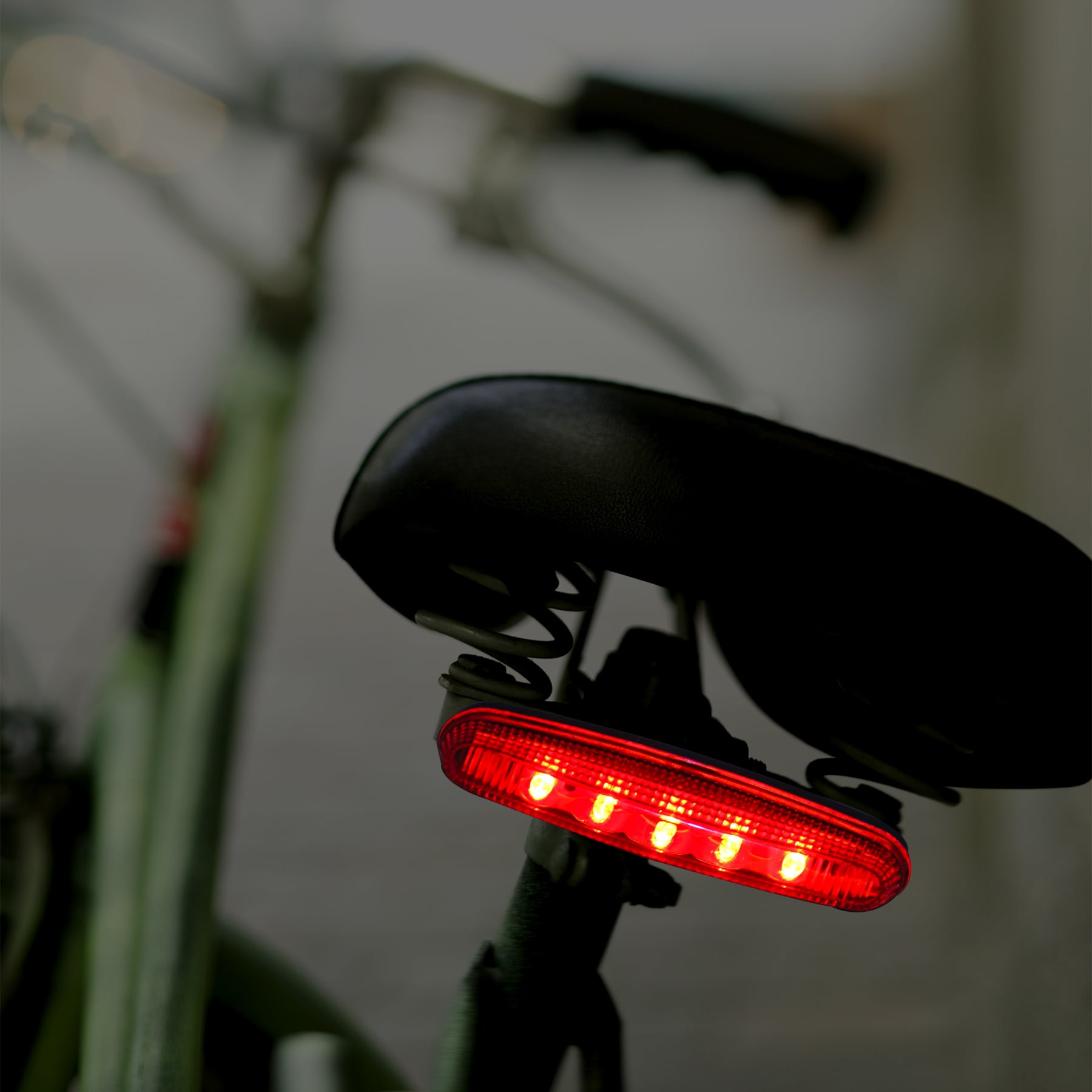FlashingBlinkyLights Red LED Tail Light for Bikes with Clip Attachment
