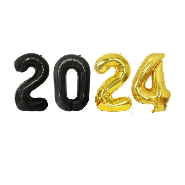  2024 Balloons Rose Gold 40inch 2024 Balloon Numbers