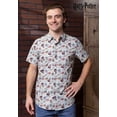 thumbnail image 5 of Adult Harry Potter Light Print Button Up Shirt, 5 of 6