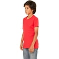 thumbnail image 4 of Bella Canvas T-Shirt en Jersey à Manches Courtes 3001Y, TG, Rouge, 4 of 6