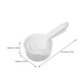 thumbnail image 2 of WHAMVOX Measuring Cups and Spoons Set for Kitchen Use Reusable Plastic White Spoon Measurement Set 1 Set, 2 of 8