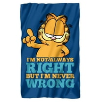 Garfield Never Ever Wrong Fleece Blanket 36' x 58'